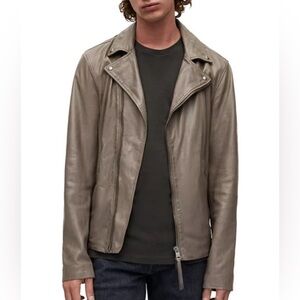 All Saints Leo Biker Moto Leather Jacket